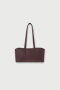 Pound Leather Shoulder Bag - Burgundy