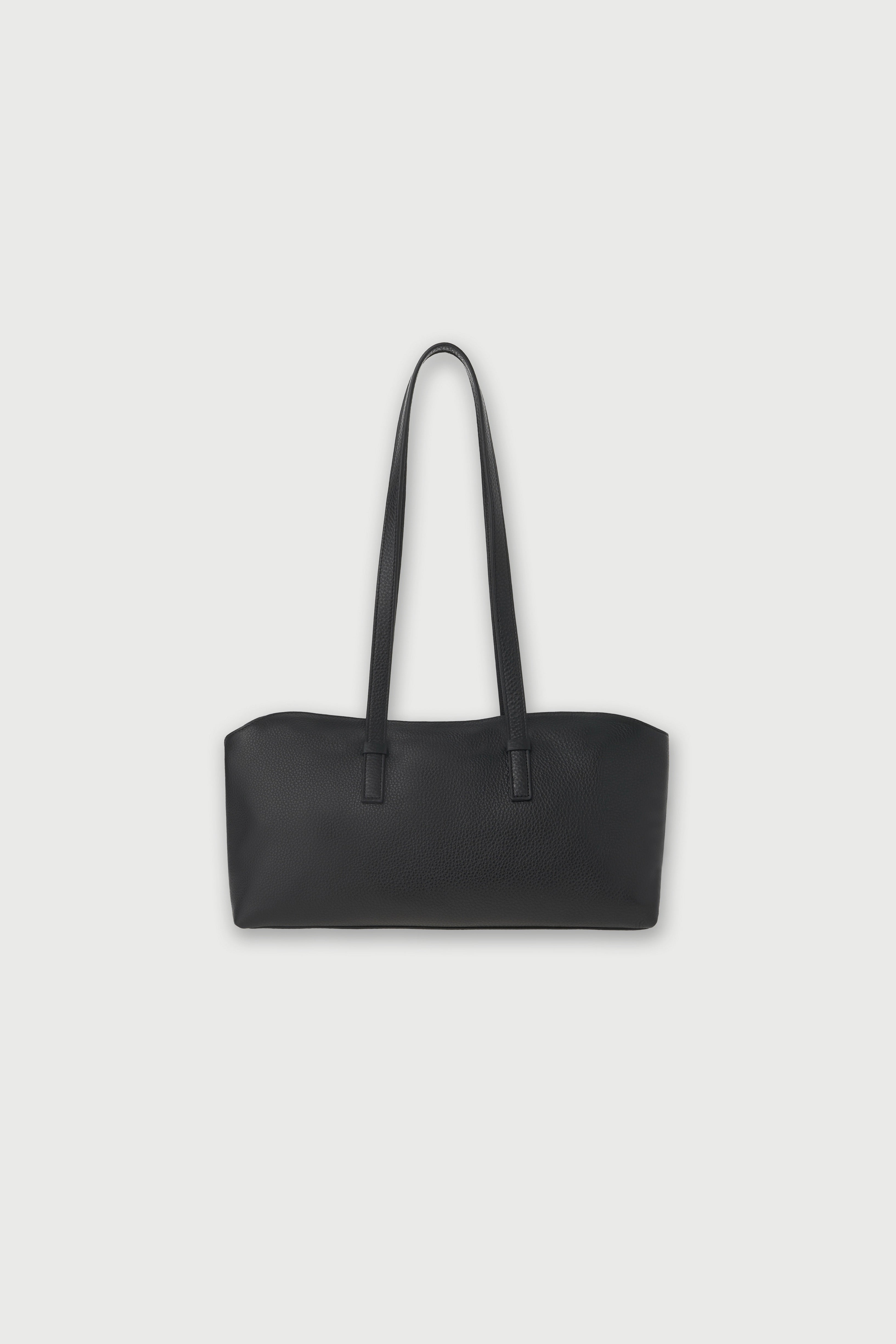 Pound Leather Shoulder Bag - Black