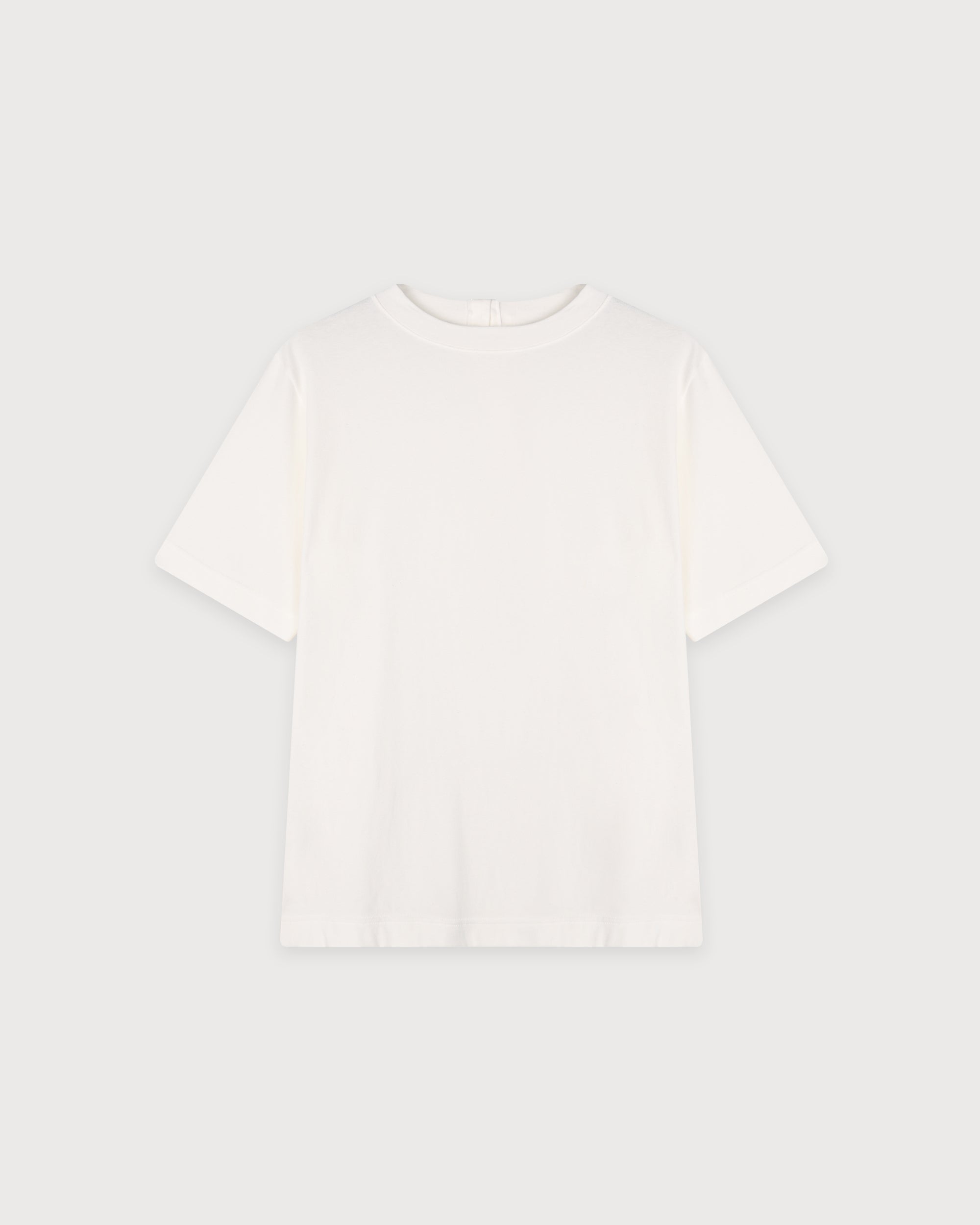 Row Button T shirt - Ivory