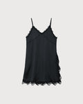 Satin Layered Ops - Black