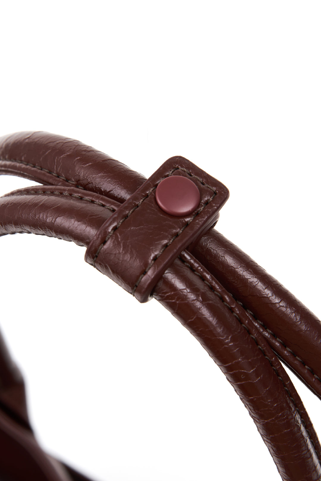 belted boat bag (crack burgundy)