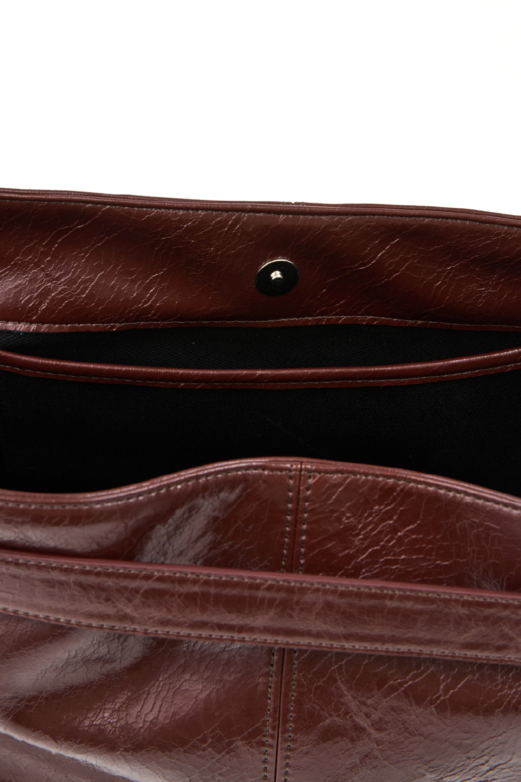 belted boat bag (crack burgundy)