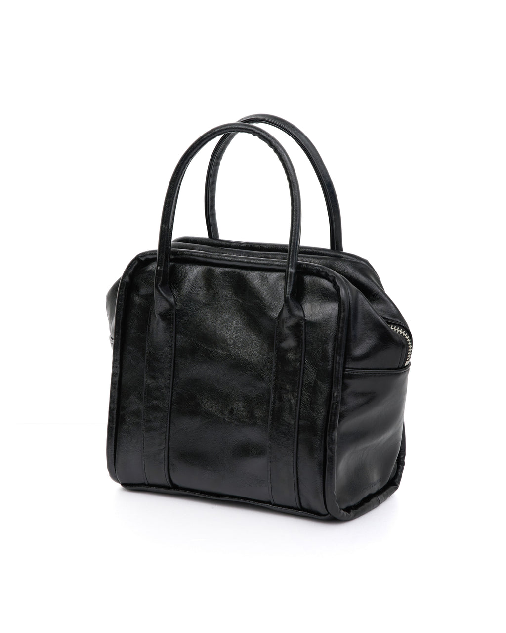 mini box bag (crinkle black)
