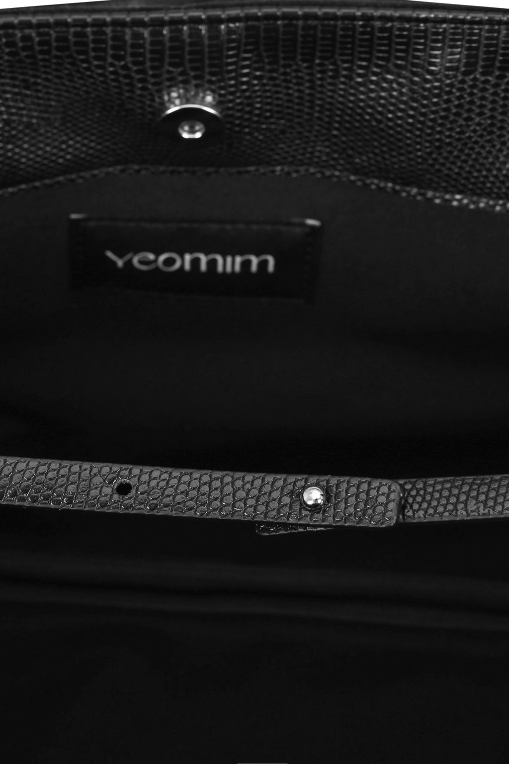 belted boat bag (suede black)