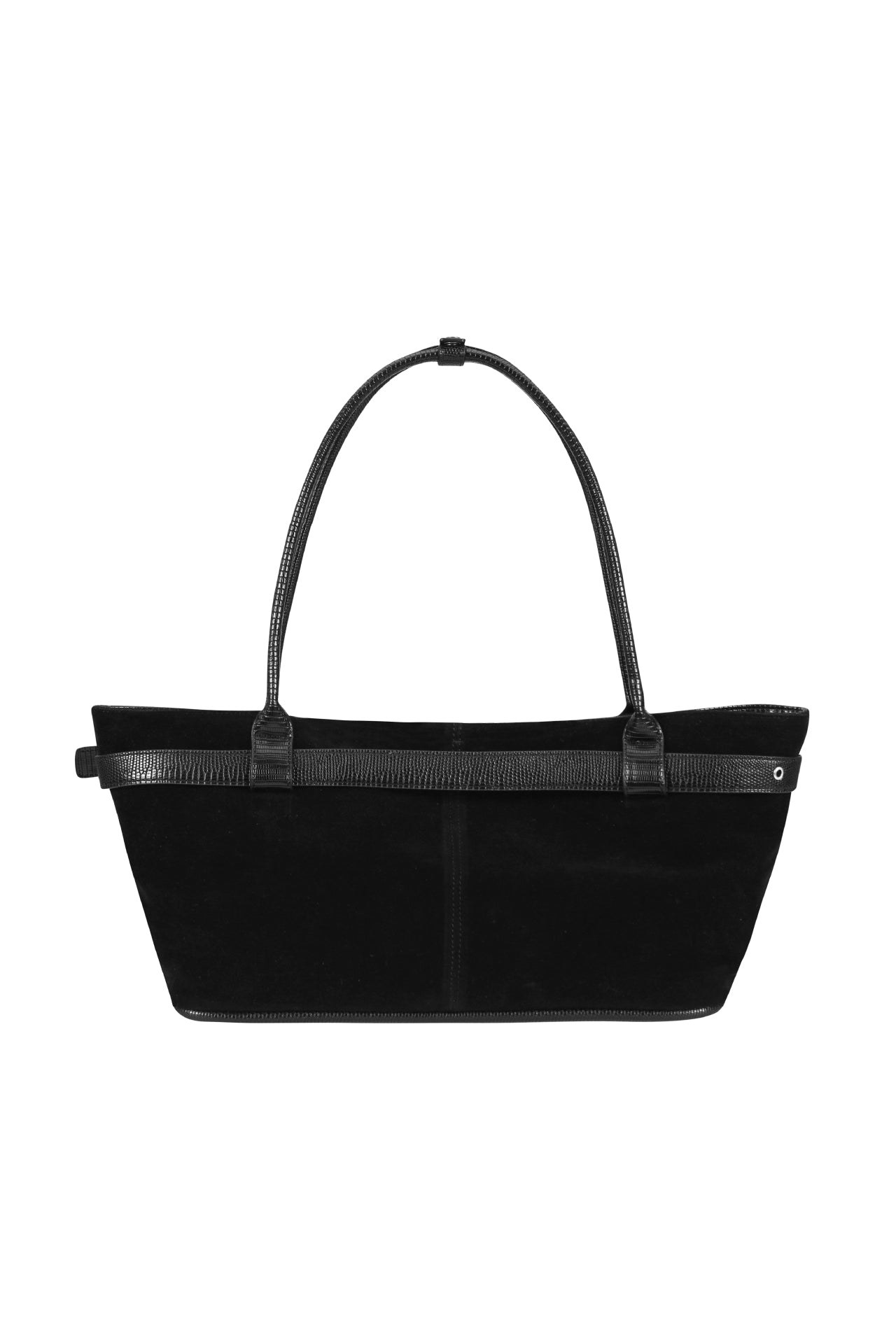 belted boat bag (suede black)