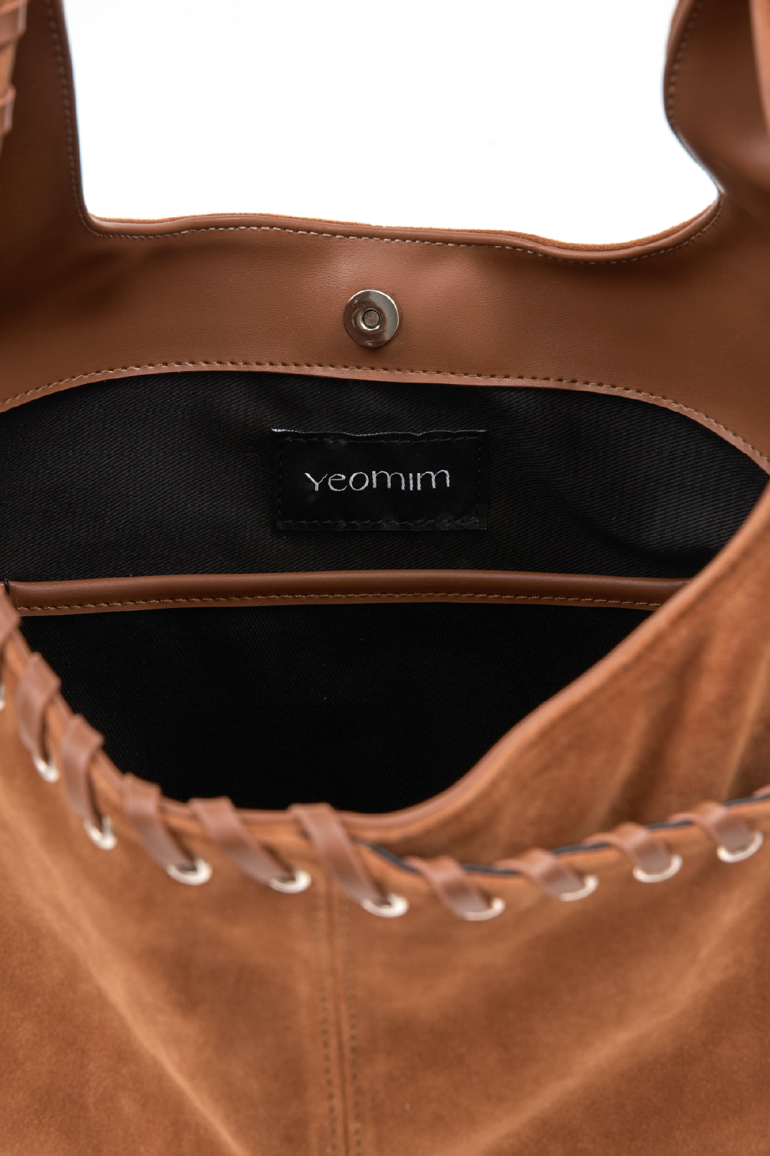 medium slash hobo bag (suede camel)